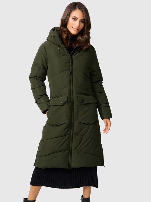Marikoo Damen Winterjacke Tomomii – lang, warm & mit Kapuze - Image 6