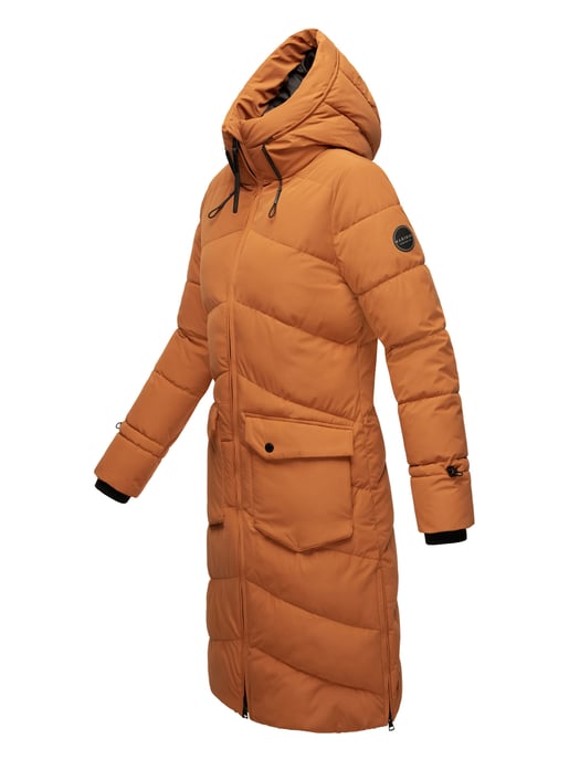 Marikoo Damen Winterjacke Tomomii – lang, warm & mit Kapuze - Image 3