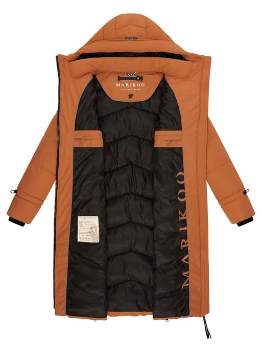 Marikoo Damen Winterjacke Tomomii – lang, warm & mit Kapuze - Image 5