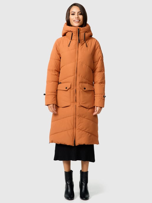 Marikoo Damen Winterjacke Tomomii – lang, warm & mit Kapuze - Image 6