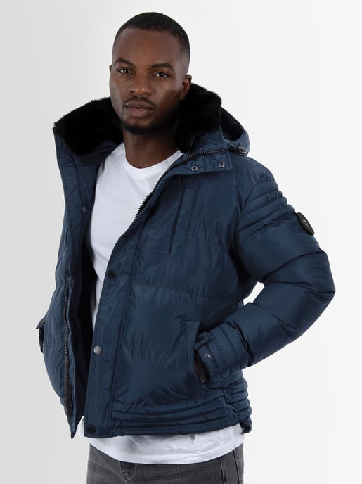 Alessandro Salvarini Herren Winterjacke AS-281 mit Teddyfell & abnehmbarer Kapuze - Image 6