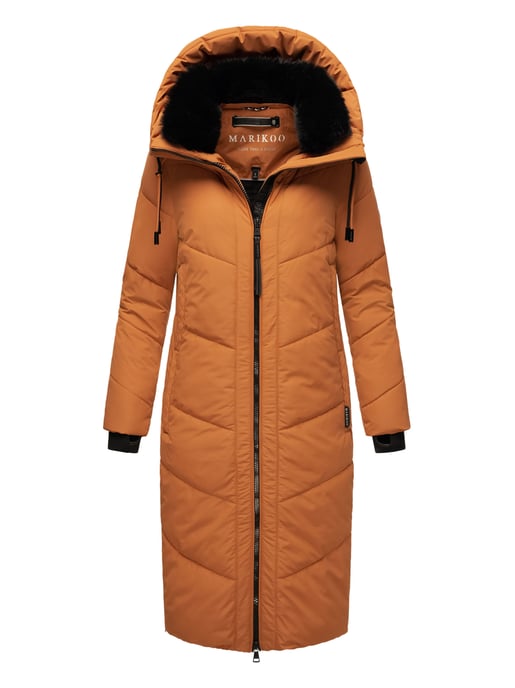 Marikoo Damen Winterjacke Nadaree – lang, warm & mit Kapuze - Image 1