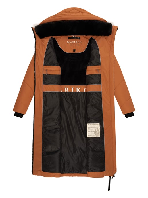 Marikoo Damen Winterjacke Nadaree – lang, warm & mit Kapuze - Image 5
