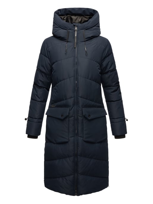 Marikoo Damen Winterjacke Tomomii – lang, warm & mit Kapuze - Image 2