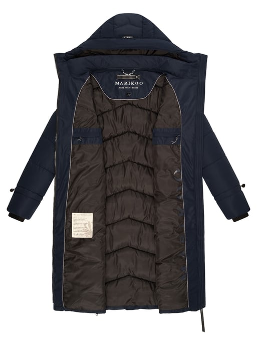 Marikoo Damen Winterjacke Tomomii – lang, warm & mit Kapuze - Image 5