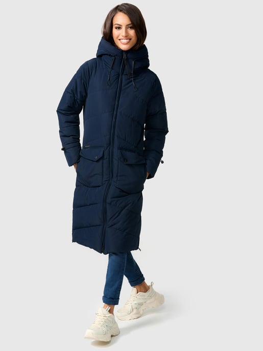 Marikoo Damen Winterjacke Tomomii – lang, warm & mit Kapuze - Image 6