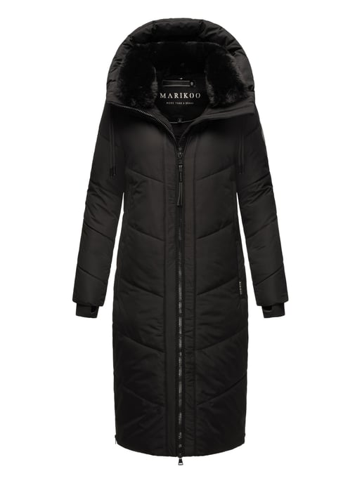 Marikoo Damen Winterjacke Nadaree – lang, warm & mit Kapuze - Image 1