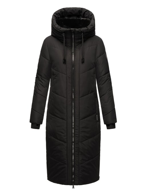 Marikoo Damen Winterjacke Nadaree – lang, warm & mit Kapuze - Image 2