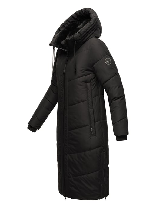 Marikoo Damen Winterjacke Nadaree – lang, warm & mit Kapuze - Image 3