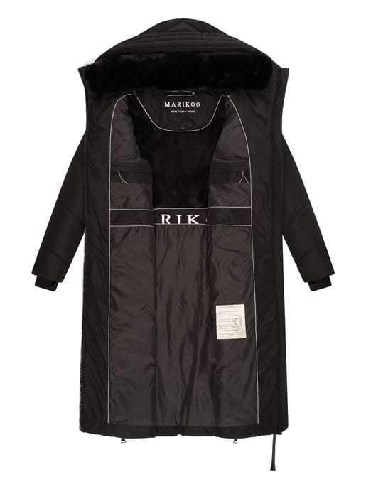 Marikoo Damen Winterjacke Nadaree – lang, warm & mit Kapuze - Image 5