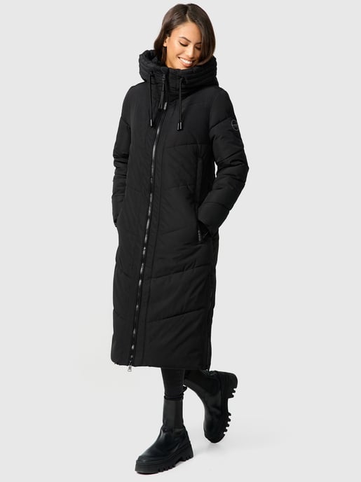 Marikoo Damen Winterjacke Nadaree – lang, warm & mit Kapuze - Image 6