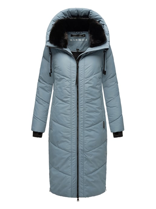 Marikoo Damen Winterjacke Nadaree – lang, warm & mit Kapuze - Image 1