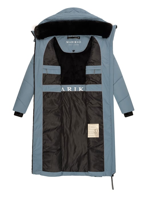 Marikoo Damen Winterjacke Nadaree – lang, warm & mit Kapuze - Image 5