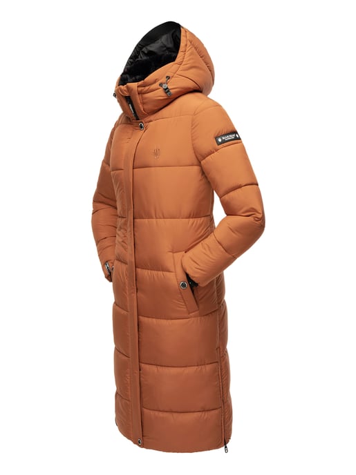 Marikoo Damen Winterjacke – Lange Steppjacke mit abnehmbarer Kapuze - Image 6