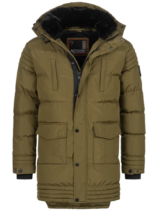 Alessandro Salvarini Herren Winterjacke AS285 mit Teddyfell & abnehmbarer Kapuze - Image 2