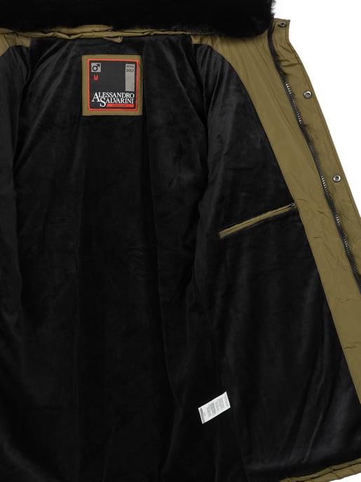 Alessandro Salvarini Herren Winterjacke AS285 mit Teddyfell & abnehmbarer Kapuze - Image 6