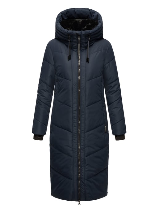 Marikoo Damen Winterjacke Nadaree – lang, warm & mit Kapuze - Image 2