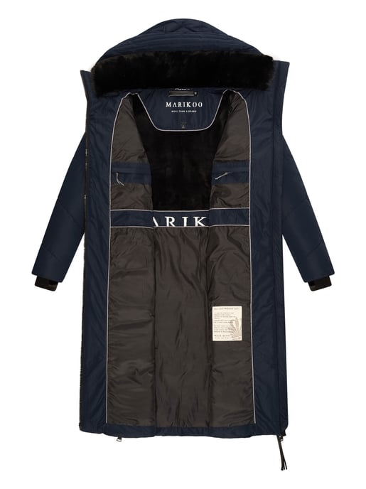 Marikoo Damen Winterjacke Nadaree – lang, warm & mit Kapuze - Image 5