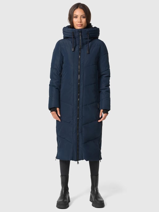 Marikoo Damen Winterjacke Nadaree – lang, warm & mit Kapuze - Image 6