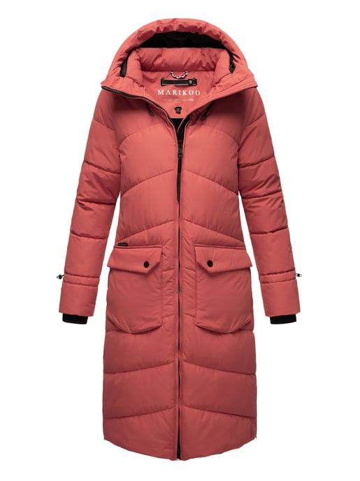 Marikoo Damen Winterjacke Tomomii – lang, warm & mit Kapuze - Image 1