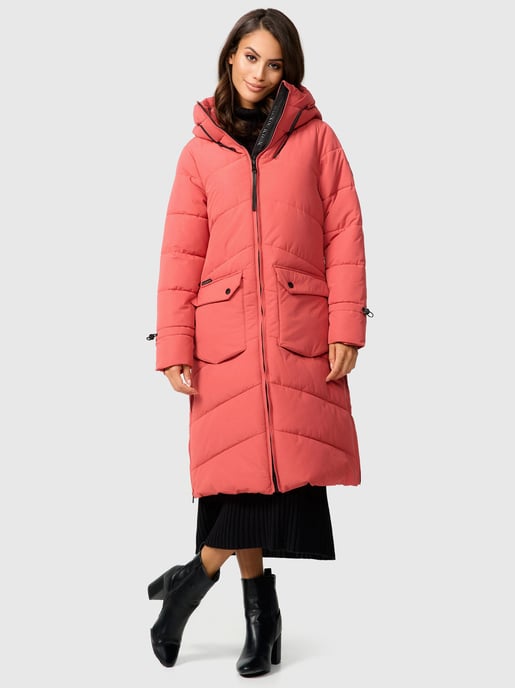 Marikoo Damen Winterjacke Tomomii – lang, warm & mit Kapuze - Image 6