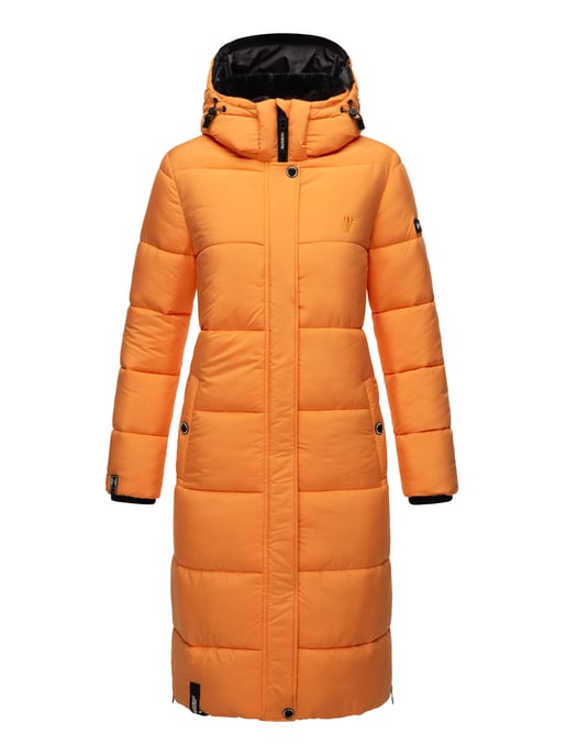 Marikoo Damen Winterjacke – Lange Steppjacke mit abnehmbarer Kapuze - Image 2