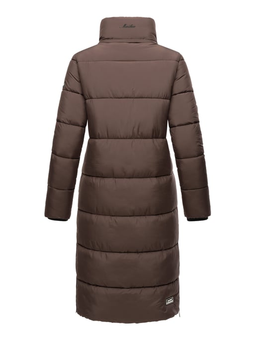 Marikoo Damen Winterjacke – Lange Steppjacke mit abnehmbarer Kapuze - Image 5