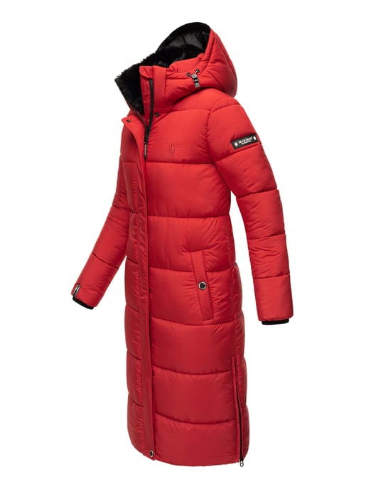 Marikoo Damen Winterjacke – Lange Steppjacke mit abnehmbarer Kapuze - Image 2
