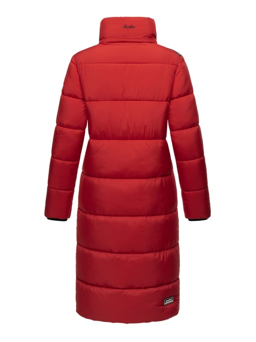 Marikoo Damen Winterjacke – Lange Steppjacke mit abnehmbarer Kapuze - Image 4