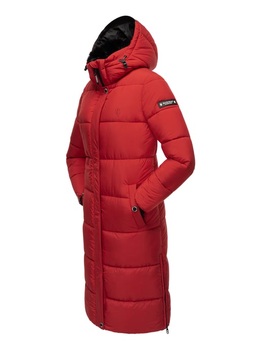 Marikoo Damen Winterjacke – Lange Steppjacke mit abnehmbarer Kapuze - Image 5