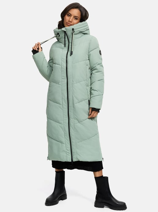 Marikoo Damen Winterjacke Nadaree – lang, warm & mit Kapuze - Image 6