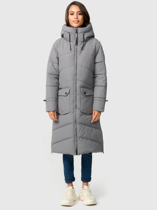 Marikoo Damen Winterjacke Tomomii – lang, warm & mit Kapuze - Image 6