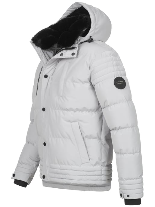 Alessandro Salvarini Herren Winterjacke AS-281 mit Teddyfell & abnehmbarer Kapuze - Image 4