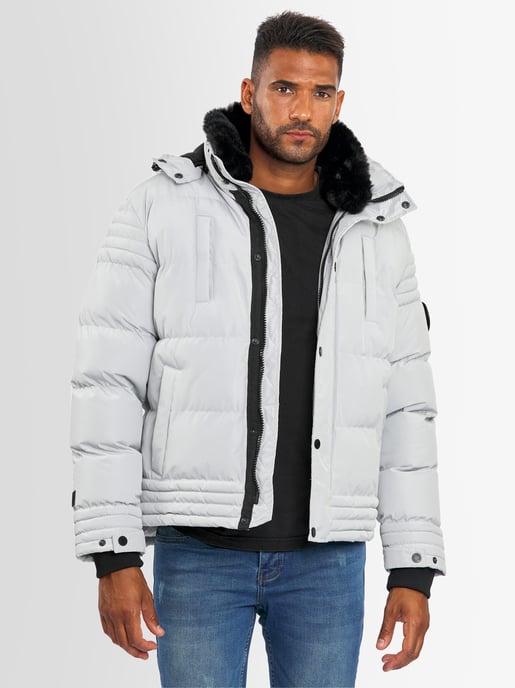 Alessandro Salvarini Herren Winterjacke AS-281 mit Teddyfell & abnehmbarer Kapuze - Image 6