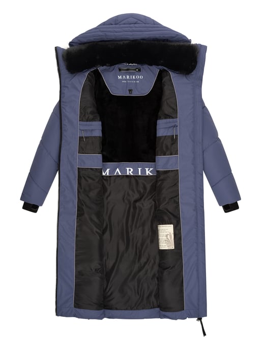 Marikoo Damen Winterjacke Nadaree – lang, warm & mit Kapuze - Image 5