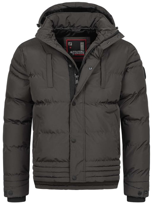 Alessandro Salvarini Herren Winterjacke AS-281 mit Teddyfell & abnehmbarer Kapuze - Image 2