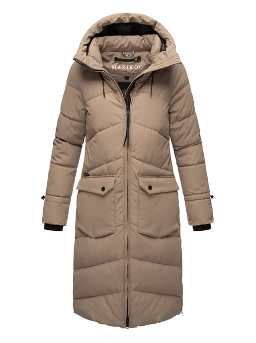 Marikoo Damen Winterjacke Tomomii – lang, warm & mit Kapuze - Image 1