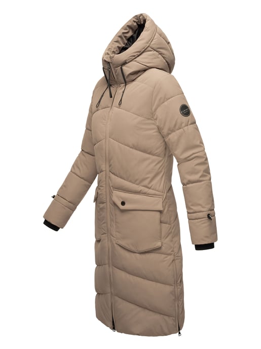 Marikoo Damen Winterjacke Tomomii – lang, warm & mit Kapuze - Image 3