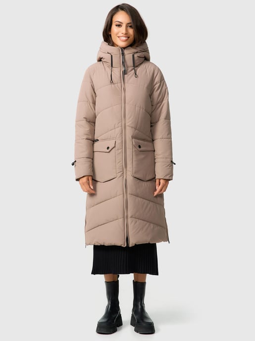 Marikoo Damen Winterjacke Tomomii – lang, warm & mit Kapuze - Image 6