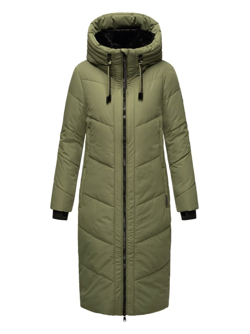 Marikoo Damen Winterjacke Nadaree – lang, warm & mit Kapuze - Image 2