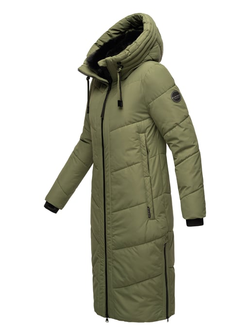 Marikoo Damen Winterjacke Nadaree – lang, warm & mit Kapuze - Image 3