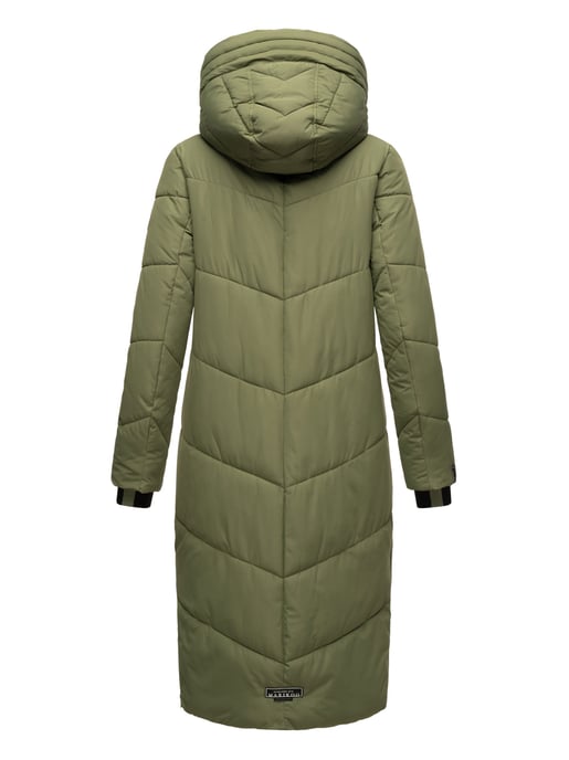 Marikoo Damen Winterjacke Nadaree – lang, warm & mit Kapuze - Image 4