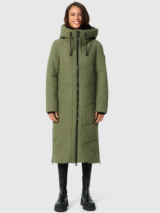 Marikoo Damen Winterjacke Nadaree – lang, warm & mit Kapuze - Image 6