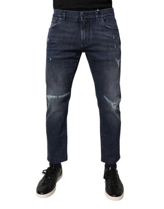 Zerrissene Gerade Jeans - Image 1