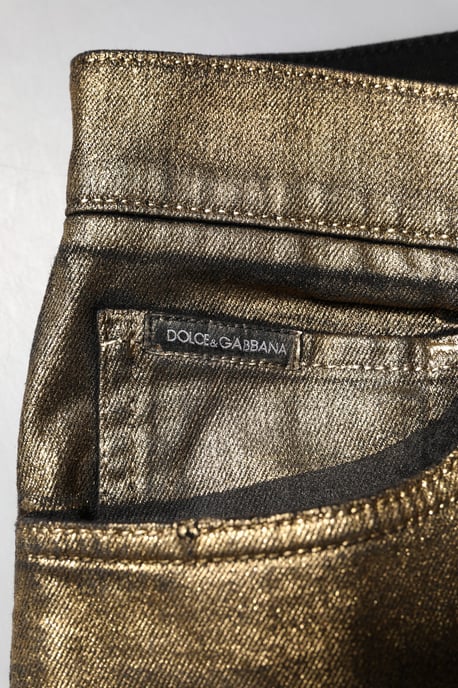 Metallisch ausgebleichte gerade Jeans - Image 6