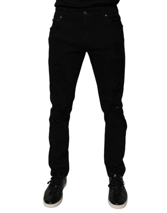 Slim Fit Ausgebeulte Jeans - Image 2