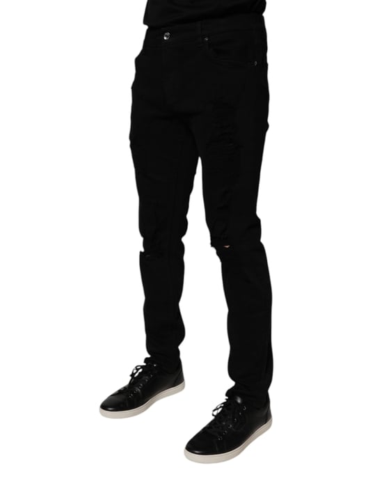 Slim Fit Ausgebeulte Jeans - Image 3