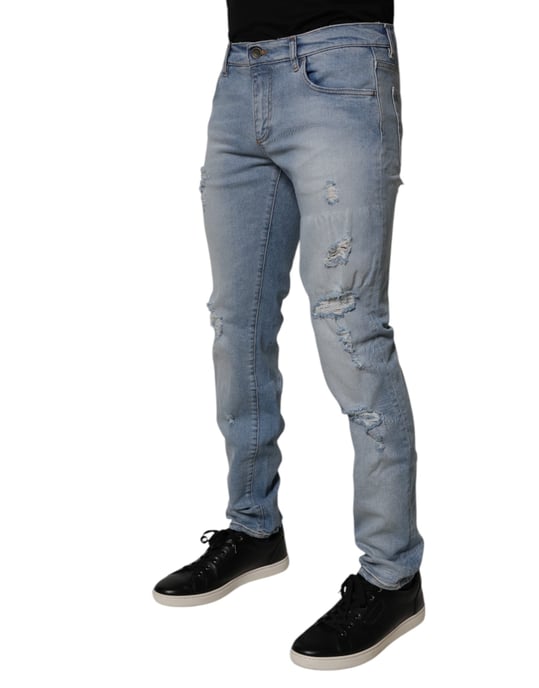 Schlanke Passform Distressed Jeans - Image 3