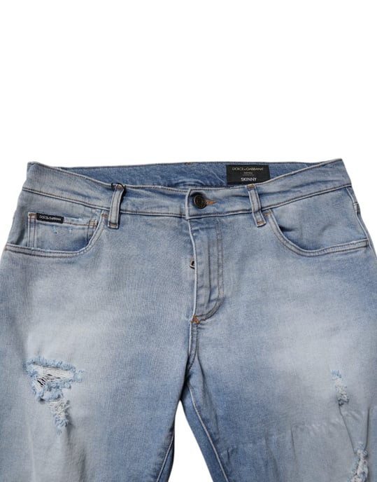 Schlanke Passform Distressed Jeans - Image 5