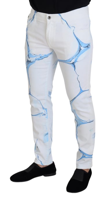 Bedruckte Slimfit-Jeans - Image 2